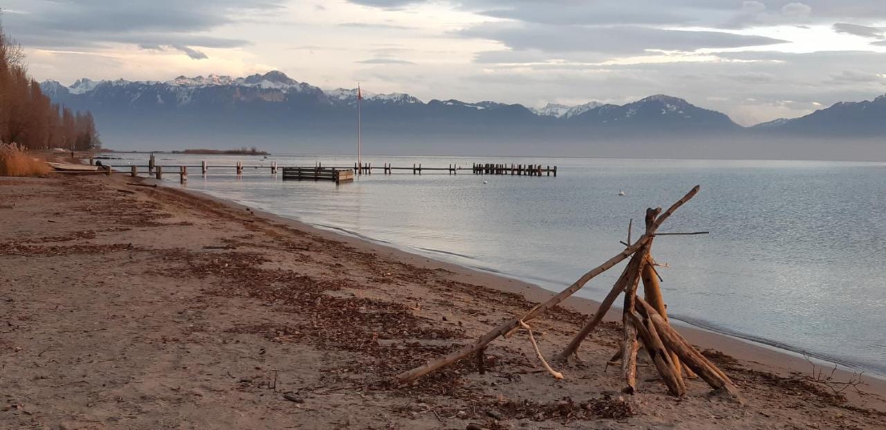 Plage & Montagne - Appartement Familial A Proximite De La Plage De Preverenges Luaran gambar